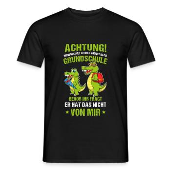 Schulanfang Einschulung 1 Klasse Grundschule - Männer T-Shirt - Schwarz - Vorne - AI Model Male 178 light (178cm)