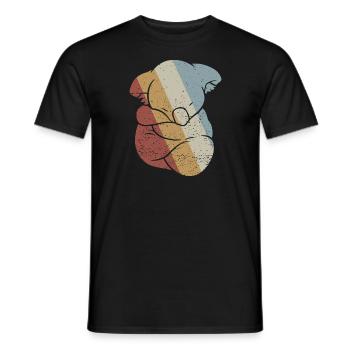 Koala Retro Style Vintage - Men's T-Shirt - black - Front - AI Model Male 178 light (178cm)