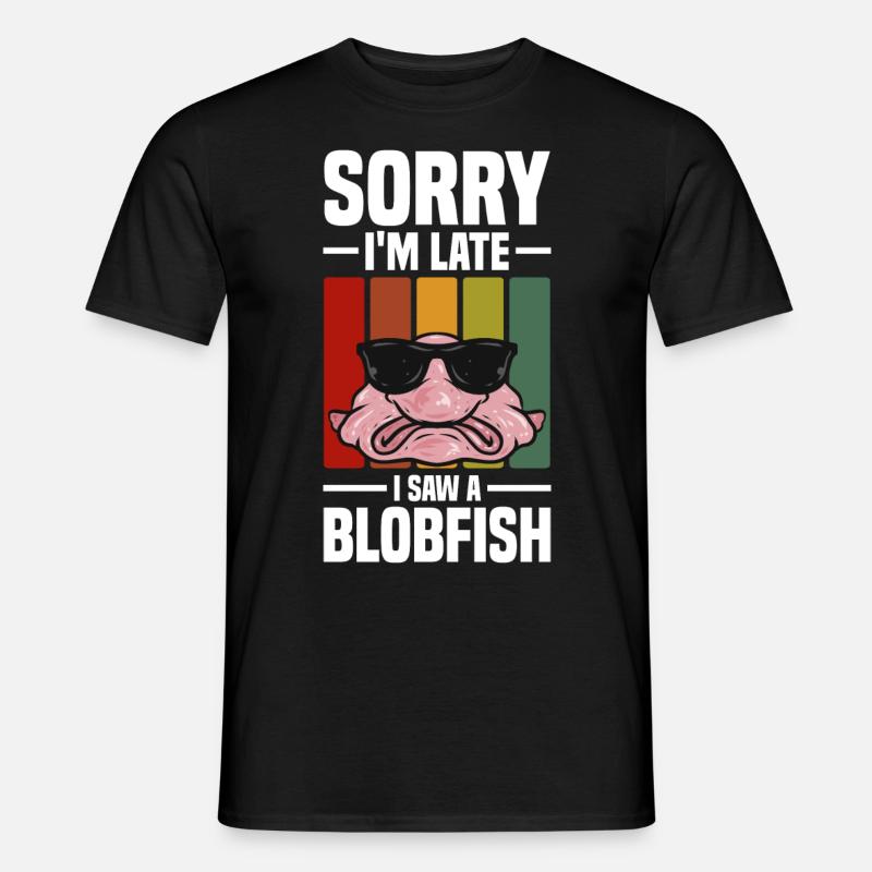 Blobfisch - Männer T-Shirt - Schwarz