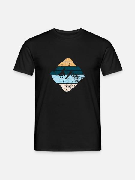 Berg - Männer T-Shirt - Schwarz