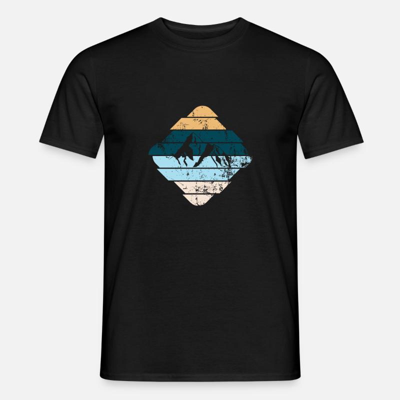 Berg - Männer T-Shirt - Schwarz