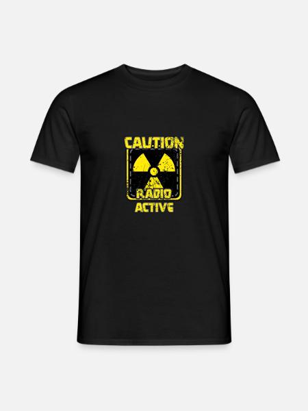 Attention radioactive - Men's T-Shirt - black