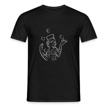 Juggler juggling. Entertainer Gift - Men's T-Shirt - black - Front - AI Model Male 178 light (178cm)