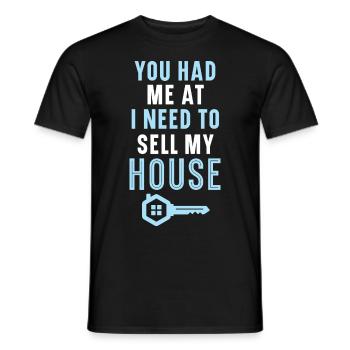Ils m’ont eu à Je dois vendre ma maison I - T-shirt homme - noir - Devant - AI Model Male 178 light (178cm)