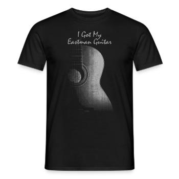Gitarrist Gitarrist spielt Gitarre Geschenk - Männer T-Shirt - Schwarz - Vorne - AI Model Male 178 light (178cm)