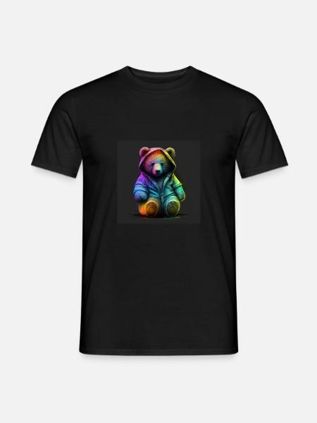 PLÜSCH - SÜSSER TEDDYBÄR - GESCHENKIDEE - Männer T-Shirt - Schwarz