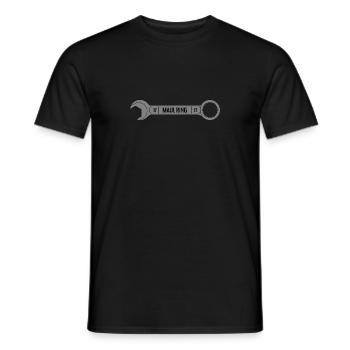 17er Maul Ring Schraubenschlüssel - Männer T-Shirt - Schwarz - Vorne - AI Model Male 178 light (178cm)
