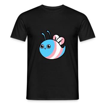 Trans Pride Abeille Transgender Pride - T-shirt homme - noir - Devant - AI Model Male 178 light (178cm)