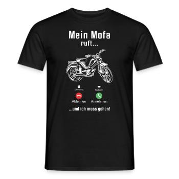 Mofa Vintage Geschenk 2 Takter Mokick Moped - Männer T-Shirt - Schwarz - Vorne - AI Model Male 178 light (178cm)
