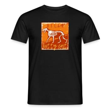 Smilodon - Sabertooth Cat - Fossil - Palaeontology - Männer T-Shirt - Schwarz - Vorne - AI Model Male 178 light (178cm)