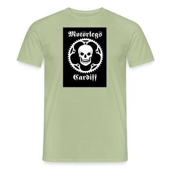 Motörlegs Cardiff - Men's T-Shirt - sage - Front - AI Model Male 178 light (178cm)