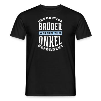 Großartige Brüder werden zum Onkel befördert - Männer T-Shirt - Schwarz - Vorne - AI Model Male 178 light (178cm)