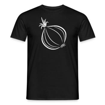 Oignon Onion Légumes Veggie - T-shirt homme - noir - Devant - AI Model Male 178 light (178cm)