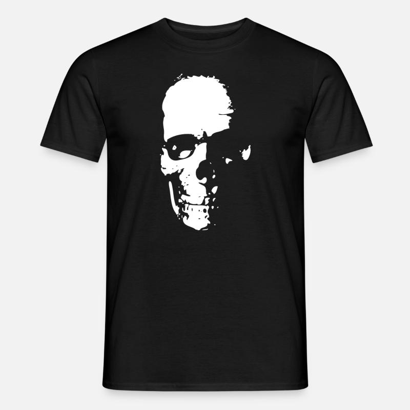 Skeleton Face Silhouette - Men’s T-shirt - black