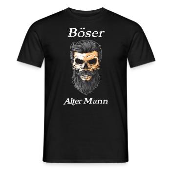 Böser Alter Mann - Männer T-Shirt - Schwarz - Vorne - AI Model Male 178 light (178cm)