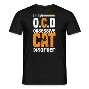 Chats Chat Chat Chat Chat Maman Mignon - T-shirt homme - noir - Devant - AI Model Male 178 light (178cm)
