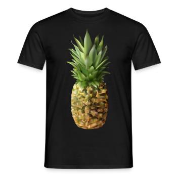 Ananas - Männer T-Shirt - Schwarz - Vorne - AI Model Male 178 light (178cm)