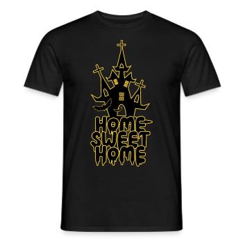 Sweet Home Halloween Haunted House Spukschloss Fun - Männer T-Shirt - Schwarz - Vorne - AI Model Male 178 light (178cm)