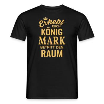 Name Mark Geschenk Geburtstag lustig König Krone - Männer T-Shirt - Schwarz - Vorne - AI Model Male 178 light (178cm)
