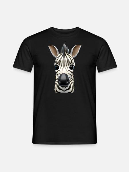 Cute zebra design - Men's T-Shirt - black