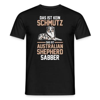 Hund Australian Shepherd - Männer T-Shirt - Schwarz - Vorne - AI Model Male 178 light (178cm)