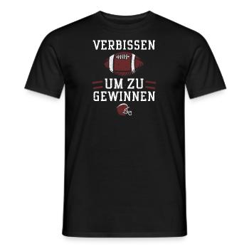 Verbissen um zu gewinnen - Männer T-Shirt - Schwarz - Vorne - AI Model Male 178 light (178cm)