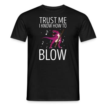 Bassoon Wind Instrument Design for Bassoonist - Men's T-Shirt - black - Front - AI Model Male 178 light (178cm)