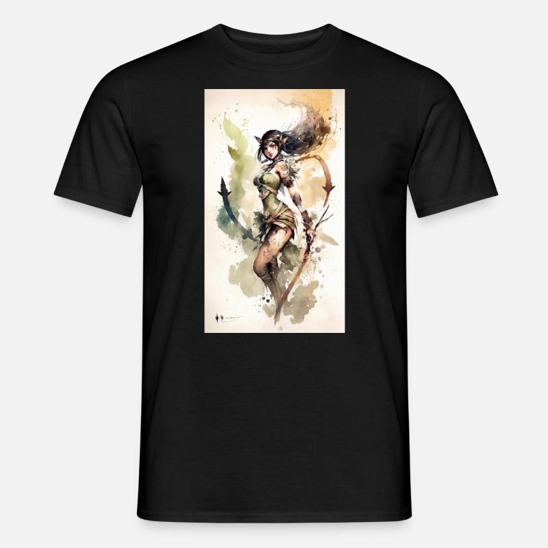 Amazonas Elfe - Männer T-Shirt - Schwarz
