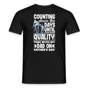 Counting Down the Days Father's Day - Männer T-Shirt - Schwarz - Vorne - AI Model Male 178 light (178cm)