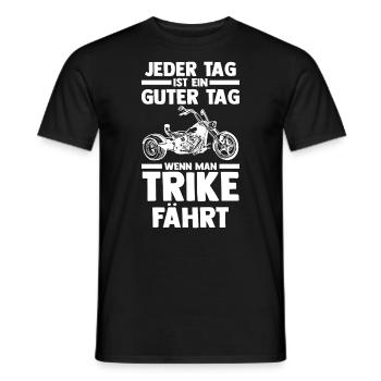 Motorrad Trike - Männer T-Shirt - Schwarz - Vorne - AI Model Male 178 light (178cm)