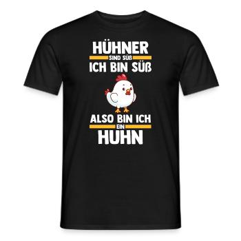 Huhn Landwirt Bauernhof Hühner - Männer T-Shirt - Schwarz - Vorne - AI Model Male 178 light (178cm)