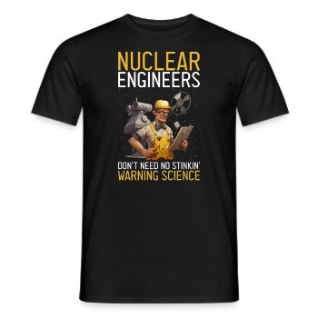 Nuklearingenieur für Kernkraftwerk und Kernenergie - Männer T-Shirt - Schwarz - Vorne - AI Model Male 178 light (178cm)