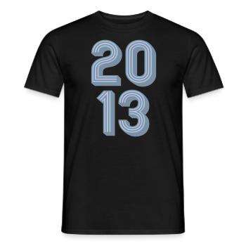 2013 Geburtsjahr | Farben änderbar - Männer T-Shirt - Schwarz - Vorne - AI Model Male 178 light (178cm)
