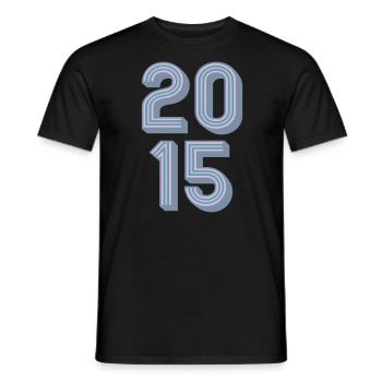 2015 Geburtsjahr | Farben änderbar - Männer T-Shirt - Schwarz - Vorne - AI Model Male 178 light (178cm)