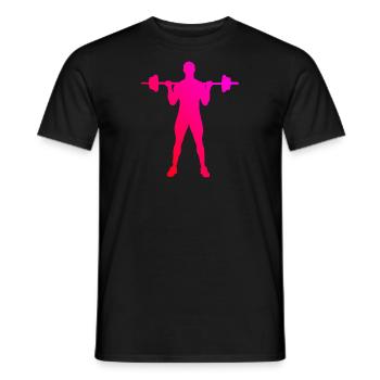 Ausdauertraining Fitness Krafttraining Herren - Männer T-Shirt - Schwarz - Vorne - AI Model Male 178 light (178cm)