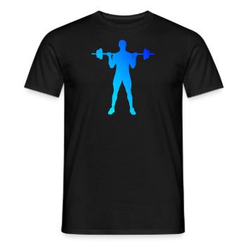 Women's Men's Endurance Training Cardio Fitness - Men's T-Shirt - black - Front - AI Model Male 178 light (178cm)