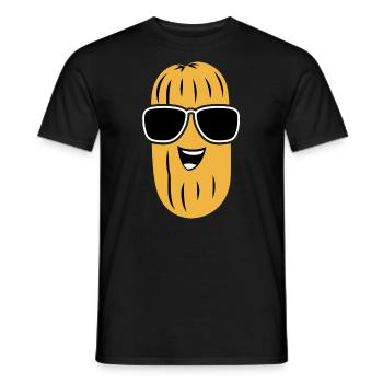 Erdnüsse Humor Kleine Erdnuss - Männer T-Shirt - Schwarz - Vorne - AI Model Male 178 light (178cm)