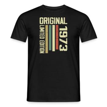 Retro 1973 Geschenk 51. Geburtstag Jahrgang 1973 - Männer T-Shirt - Schwarz - Vorne - AI Model Male 178 light (178cm)