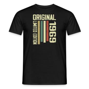Retro 1969 cadeau 55e anniversaire Vintage 1969 - T-shirt homme - noir - Devant - AI Model Male 178 light (178cm)