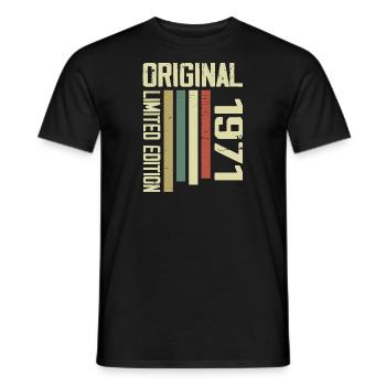 Retro 1971 Geschenk 53. Geburtstag Jahrgang 1971 - Männer T-Shirt - Schwarz - Vorne - AI Model Male 178 light (178cm)