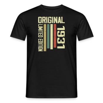 Retro 1931 cadeau 93e anniversaire Vintage 1931 - T-shirt homme - noir - Devant - AI Model Male 178 light (178cm)