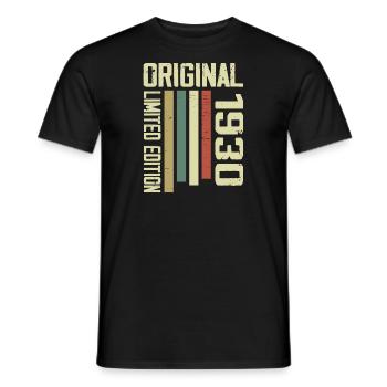 Retro 1930's Gift 94th Birthday Vintage 1930's - Men's T-Shirt - black - Front - AI Model Male 178 light (178cm)