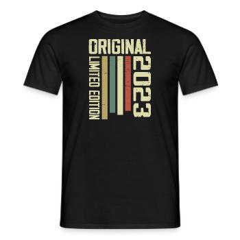 Retro 2023 Geschenk zum 1. Jahrestag Jahrgang 1995 - Männer T-Shirt - Schwarz - Vorne - AI Model Male 178 light (178cm)