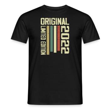 Retro 2022 Cadeau 2e Anniversaire Vintage 1995 - T-shirt homme - noir - Devant - AI Model Male 178 light (178cm)