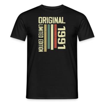 Retro 1991 Cadeau 33e Anniversaire Vintage 1991 - T-shirt homme - noir - Devant - AI Model Male 178 light (178cm)