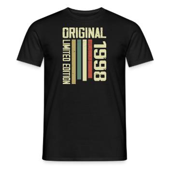 Retro 1998 Cadeau 26e Anniversaire Vintage 1995 - T-shirt homme - noir - Devant - AI Model Male 178 light (178cm)