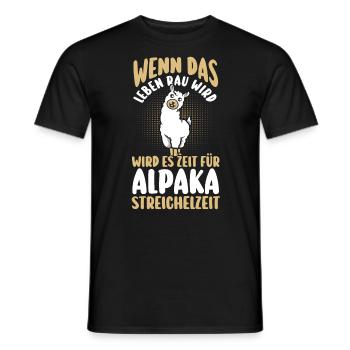 Alpaga - T-shirt homme - noir - Devant - AI Model Male 178 light (178cm)