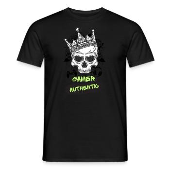 GARMER AUTHENTIC - T-shirt homme - noir - Devant - AI Model Male 178 light (178cm)