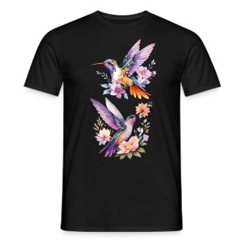 Colibri - Délicat, rapide, fascinant - T-shirt homme - noir - Devant - AI Model Male 178 light (178cm)
