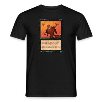 Magic: The Gathering Game Card Of Nether Shadow - Men's T-Shirt - black - Front - AI Model Male 178 light (178cm)